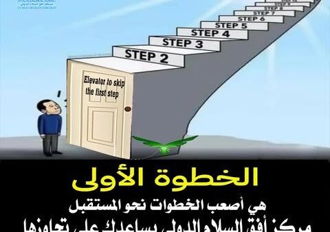 الخطوة هي دائما أصعب الخطوات نحو المستقبل ومركز أفق السلام الدولي خير من يساعدك…